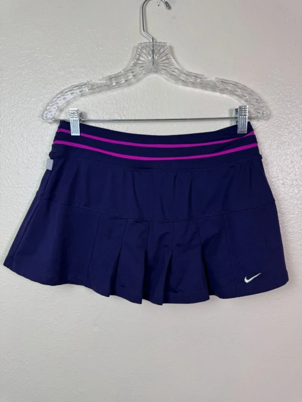 Nike Dri-Fit Purple Pink Athletic Tennis Pleated Skort Medium Pickleball Golf